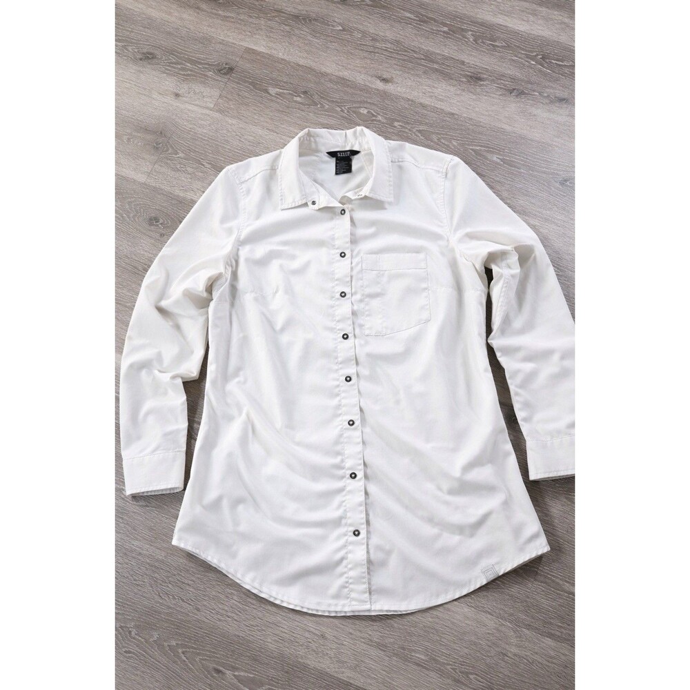 5.11 Tactical Liberty Flex Long Sleeve Shirt Womens Sz Large Snap Front Pocket